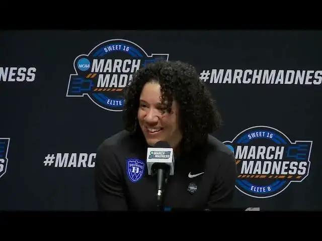 'Video thumbnail for Duke's Kara Lawson, Reigan Richardson and Ashlon Jackson after the Blue Devils' season-ending loss'