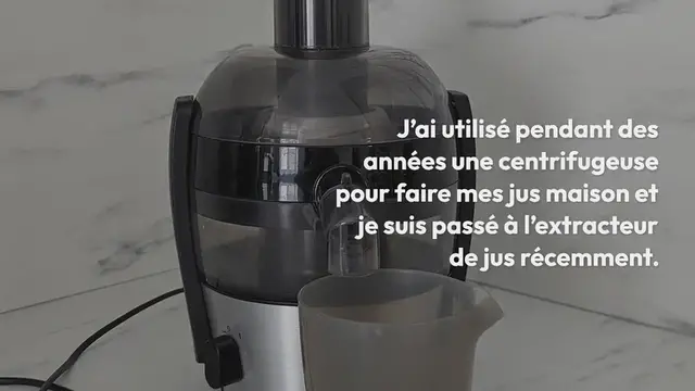Video thumbnail for Centrifugeuse vs Extracteur de jus (2023)