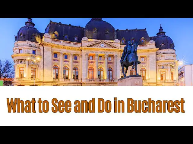 Video thumbnail for What to See and Do in Bucharest: A Comprehensive Travel Guide