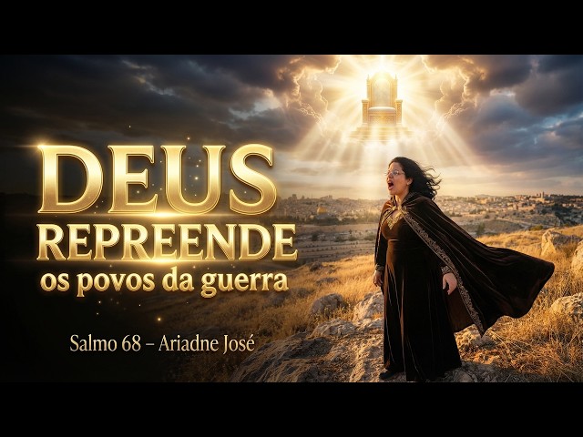 Video thumbnail for DEUS REPREENDE OS POVOS DA GUERRA -  SALMO 68 | Louvor de Ariadne José