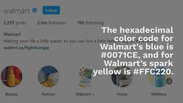 Video thumbnail for Walmart Color Palette | HEX, RGB & HSL