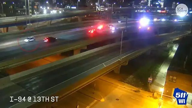 Video thumbnail for Kamala Harris motorcade comes within inches of wrong-way driver