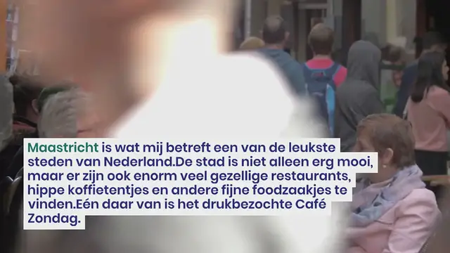 Video thumbnail for HOTSPOT: CAFÉ ZONDAG, MAASTRICHT
