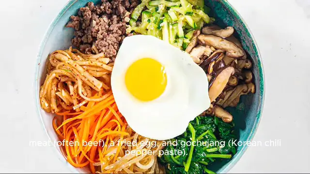 Video thumbnail for bibimbap recipe