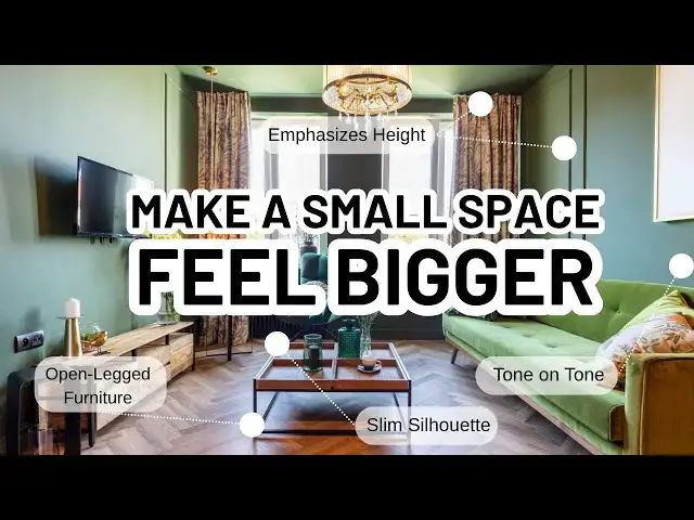 'Video thumbnail for HOW TO MAKE A SMALL ROOM FEEL BIGGER'
