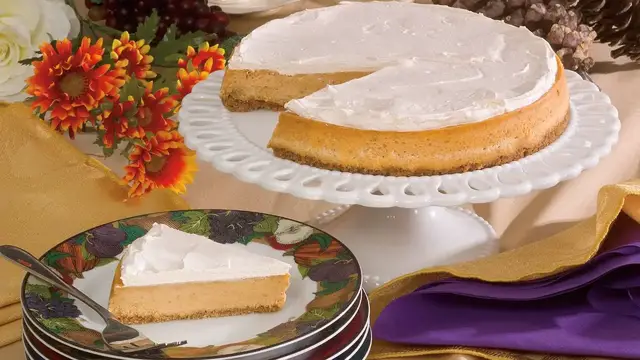 Video thumbnail for Pumpkin Cheesecake Recipe: video blog