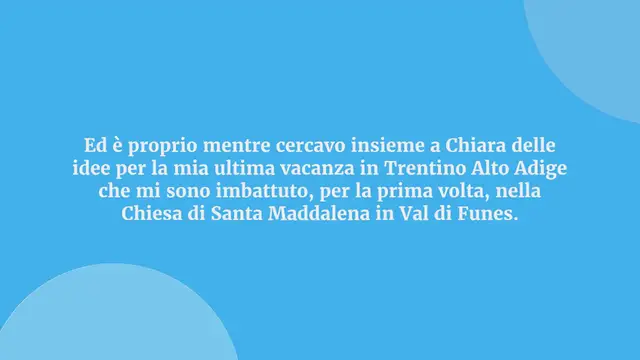 Video thumbnail for CHIESA DI SANTA MADDALENA IN VAL DI FUNES, UNA CARTOLINA PERFETTA