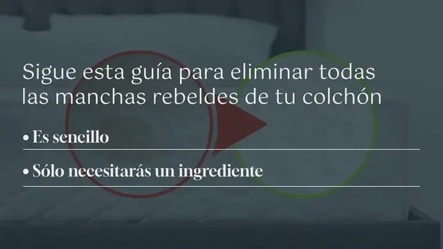 Video thumbnail for Adiós a las manchas de tu colchón: con este método vuelve a ser blanco
