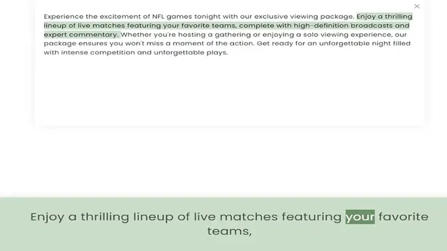 Video thumbnail for lineup of live matches featuring your favorite teams, complete with high-definition broadcasts and expert commentary. Whether you're hosting a gathering or enjoying a solo viewing experience, our package ensures you won't miss a moment of