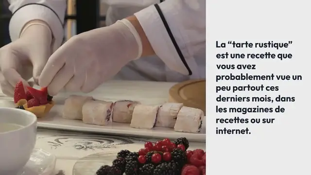 Video thumbnail for Tarte rustique aux pêches pochées au sirop d’épices