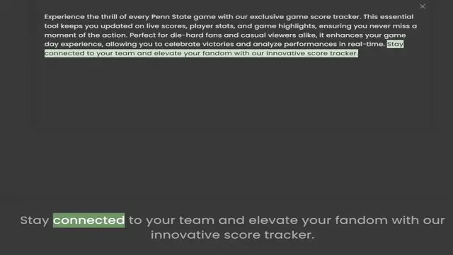 Video thumbnail for tool keeps you updated on live scores, player stats, and game highlights, ensuring you never miss a moment of the action. Perfect for die-hard fans and casual viewers alike, it enhances your game day experience, allowing you to celebrate