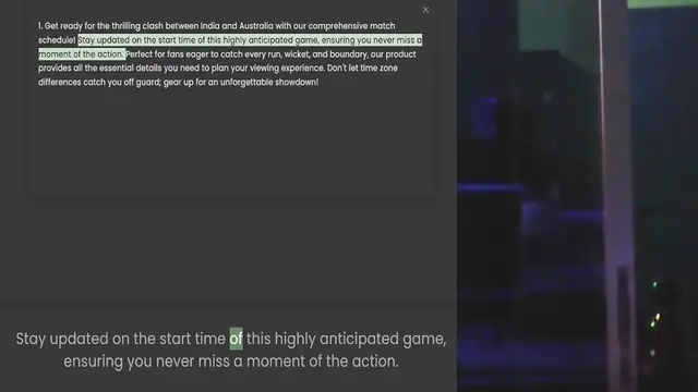Video thumbnail for schedule! Stay updated on the start time of this highly anticipated game, ensuring you never miss a moment of the action. Perfect for fans eager to catch every run, wicket, and boundary, our product provides all the essential details you