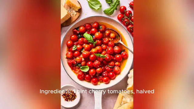 Video thumbnail for cherry tomato recipe