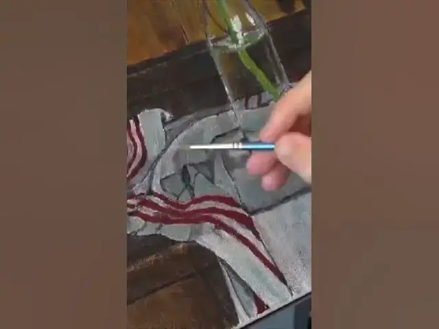 Video thumbnail for Euan Uglow Daisy In A Milk Bottle Oil Painting #shorts