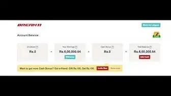 Video thumbnail for How I earned Rs 6,00,000 in less than 1 month with proof | Dream11