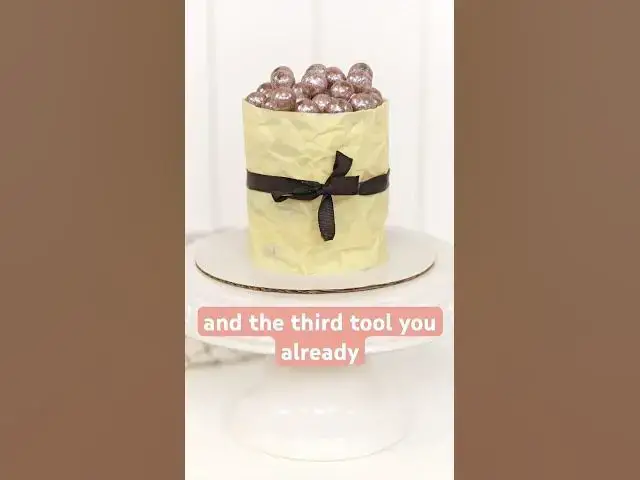 Video thumbnail for 3 cake decorating tools you ALREADY have! #cake #cakedecorating