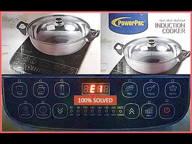 Video thumbnail for E-1 Error Code | Induction Cooker | PowerPack model | Electrical Stove | 100% Solved