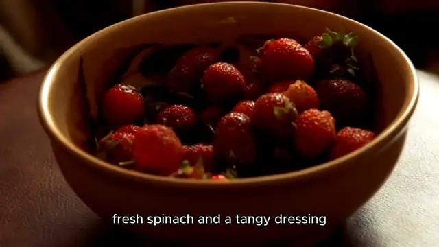 Video thumbnail for strawberry spinach salad recipe