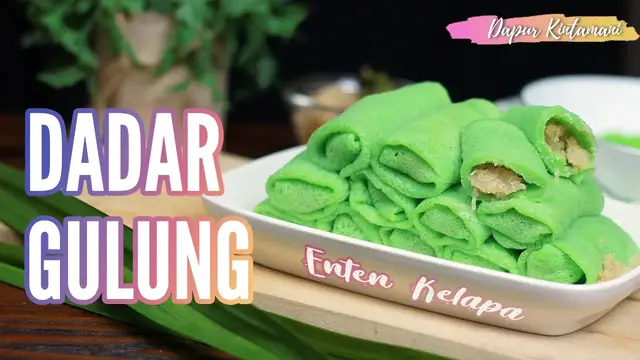 'Video thumbnail for Dadar Gulung Isian Unti Kelapa'