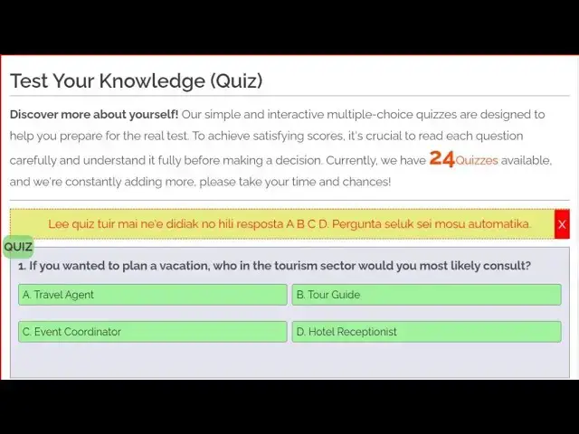 Video thumbnail for Multiple ABC Choices: Test your knowledge with FAHEHOITA-Quiz!