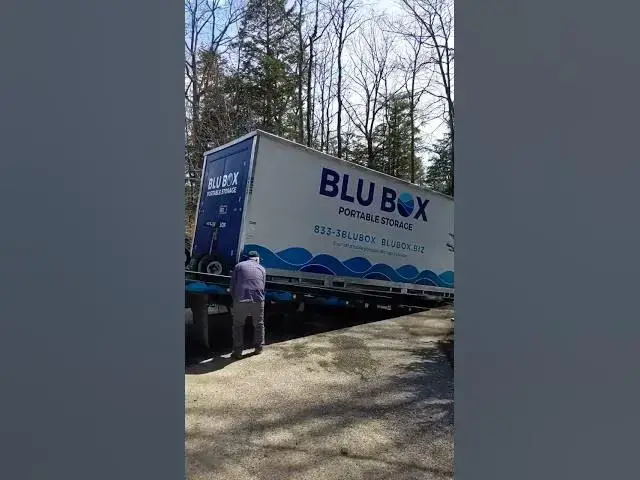 'Video thumbnail for Blue Box Portable Storage Delivery'