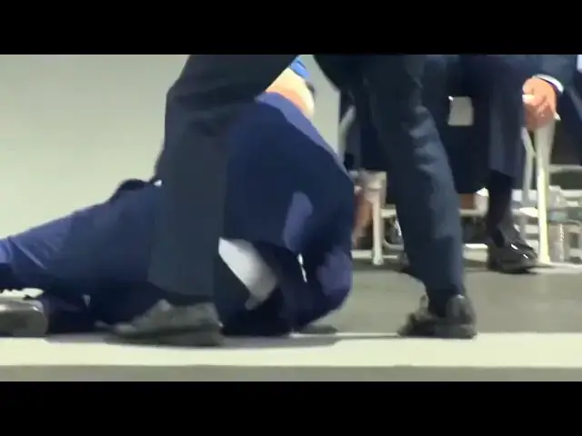 Video thumbnail for President Joe Biden Collapses On Stage - Secret Service Rushes In To Chaotic Scene