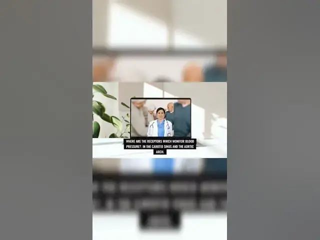Video thumbnail for #blood_pressure #receptors #no1doctor #medical #shorts #usmle #mrcs #frcs #dratef #medical #ukriane