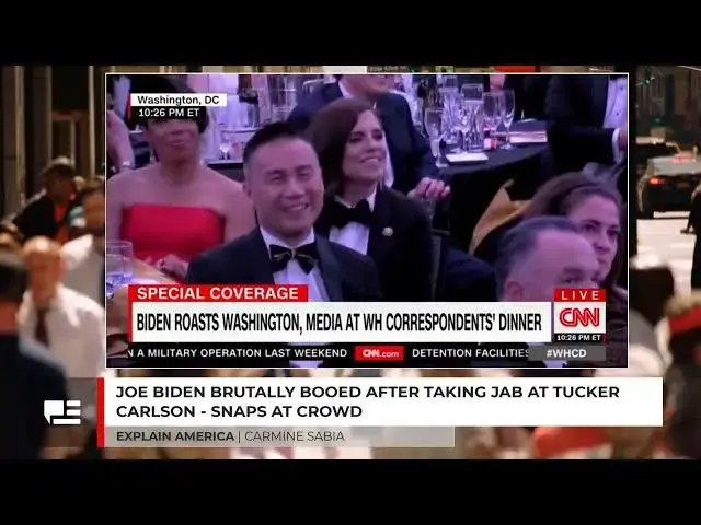 Video thumbnail for Joe Biden Brutally Booed After Taking Swipe At Tucker Carlson - He Snapped At Audience