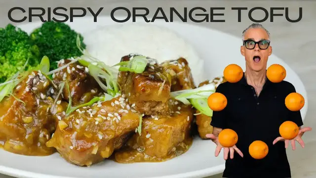 Video thumbnail for How to Make Vegan Orange Tofu Recipe Just like Panda Express but Vegan