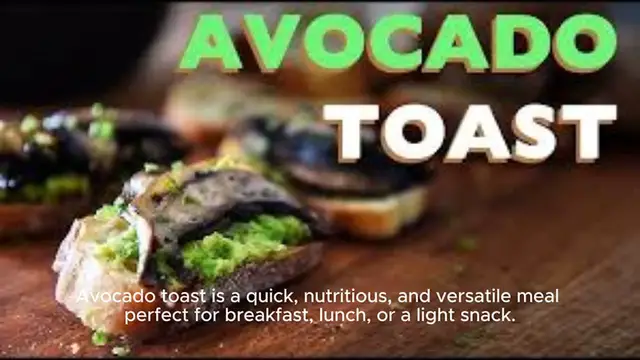 'Video thumbnail for How to make Avocado Toast '