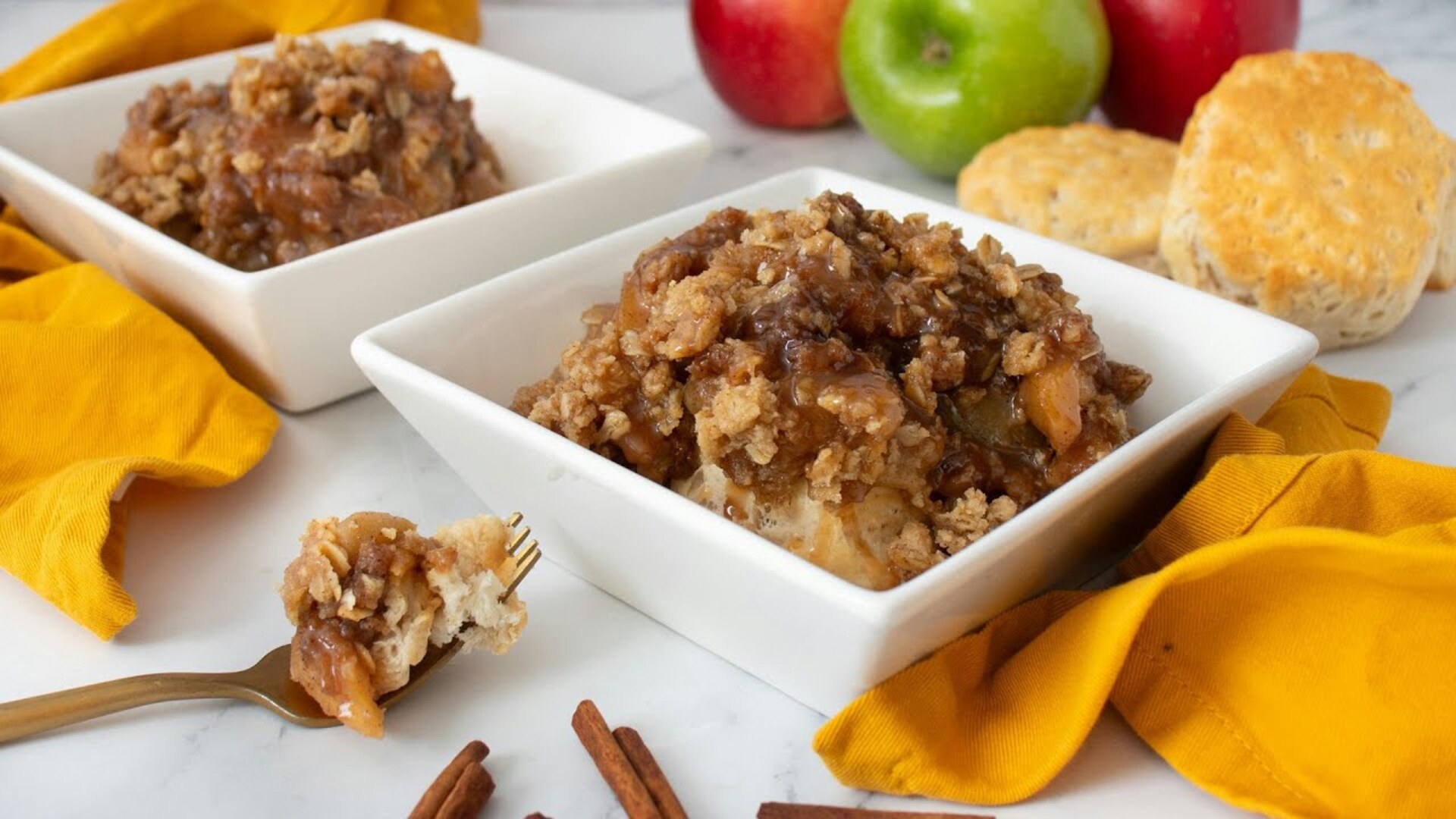 Video thumbnail for How To Recreate Bojangles' Salted Caramel Apple Crisp In Your Kitchen
