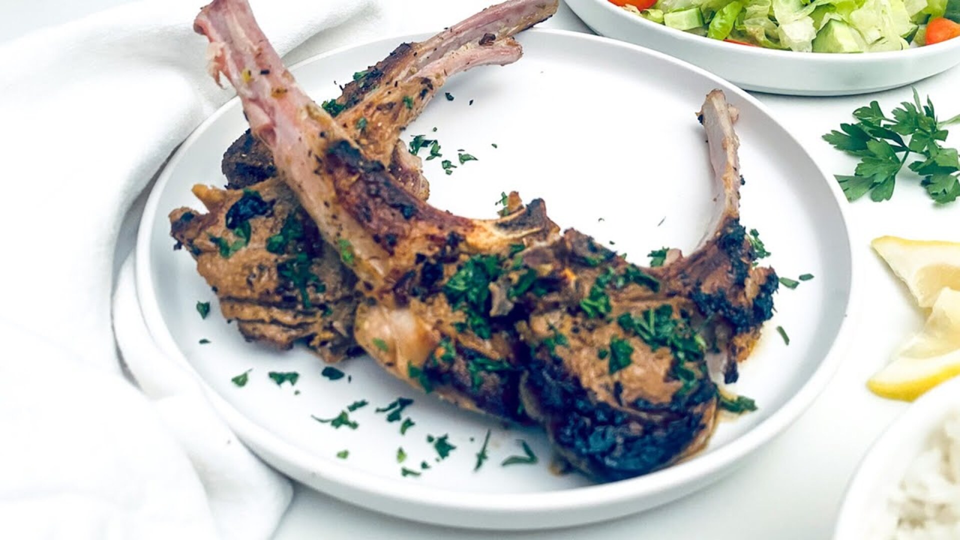 Video thumbnail for Greek-Style Lamb Chops Recipe