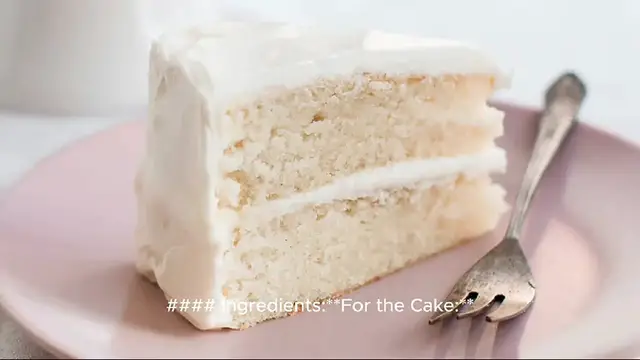 Video thumbnail for white cake recipe