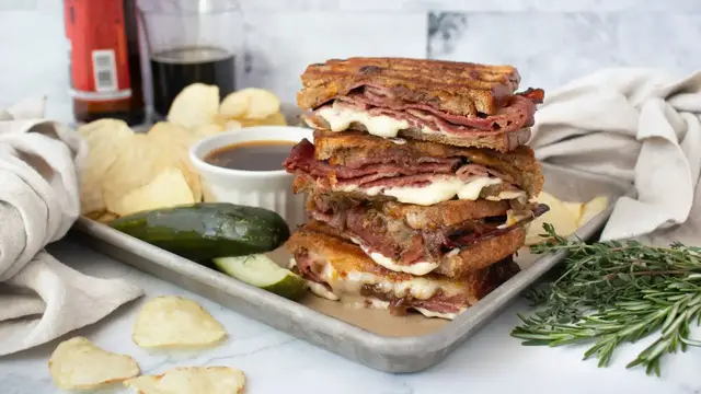 Video thumbnail for Give Pastrami The French Dip Treatment With This Recipe