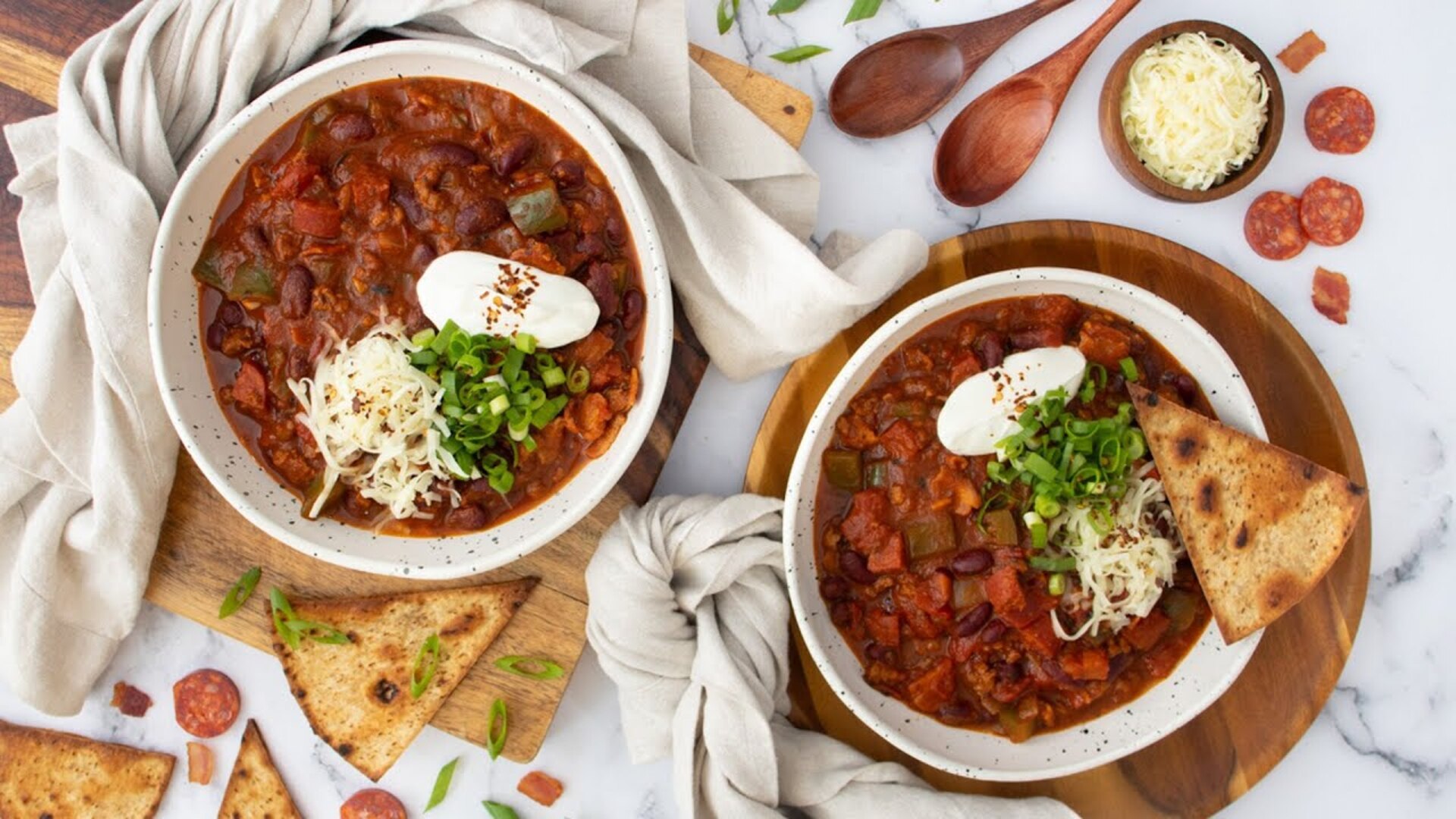 Video thumbnail for Meatlovers Supreme Pizza Chili Recipe