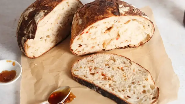 'Video thumbnail for Hot Honey Sourdough Bread Recipe'