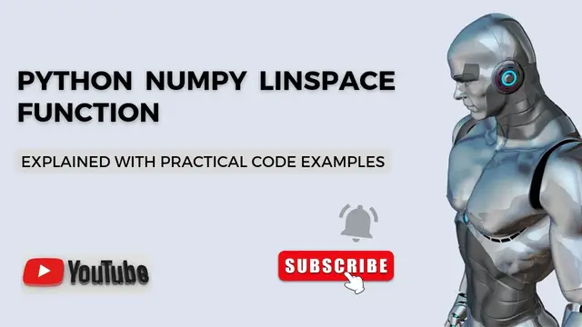 Video thumbnail for Python Numpy Linspace Function | Python Code Examples | Python Tutorial