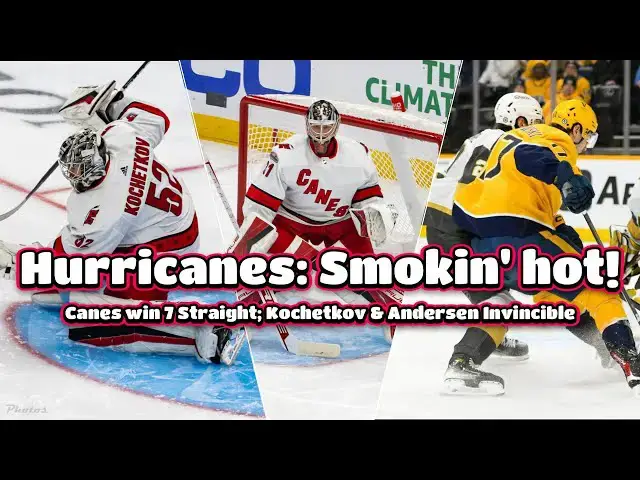 'Video thumbnail for The Hurricanes are Red Hot as They Power into the Playoffs!'