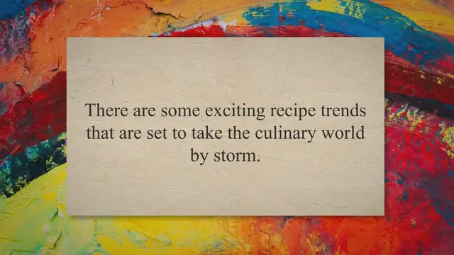 'Video thumbnail for 2023 Recipe Forecast: Top Trends to Spice Up Your Kitchen'