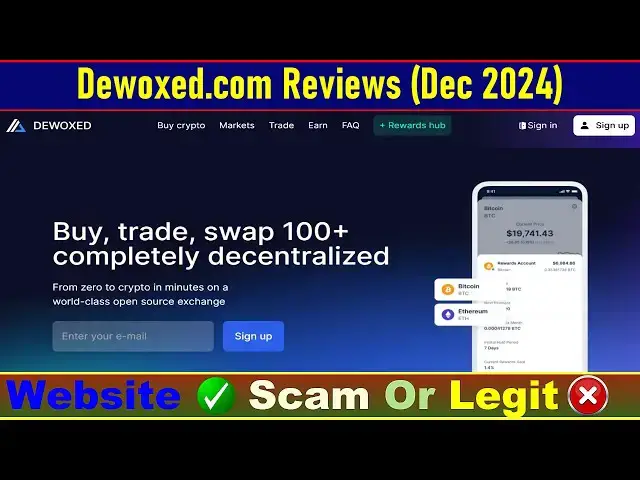 Video thumbnail for Dewoxed.Com Review (Dec 2024) : Is This Crypto Platform a Scam or Legit?
