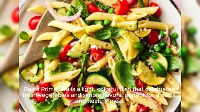 Video thumbnail for Pasta primavera recipe