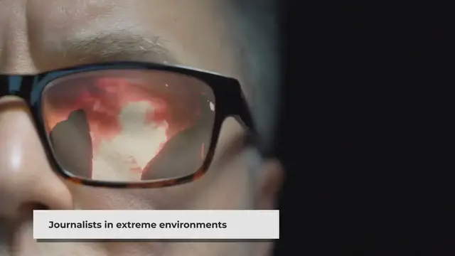 'Video thumbnail for Unusual Newsrooms: Reporting from Extreme Environments'
