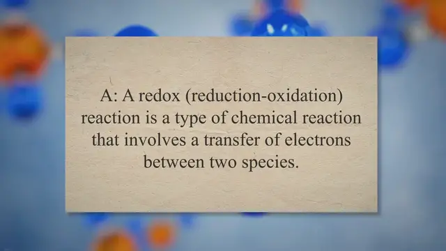 Video thumbnail for Redox reactions concept questions and answers