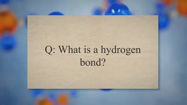 Video thumbnail for Hydrogen bonds concept questions and answers