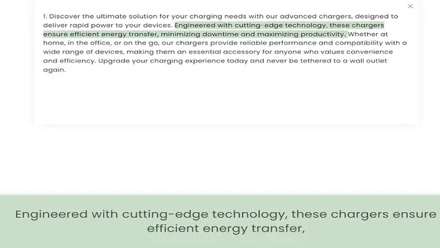 Video thumbnail for deliver rapid power to your devices. Engineered with cutting-edge technology, these chargers ensure efficient energy transfer, minimizing downtime and maximizing productivity. Whether at home, in the office, or on the go, our chargers pro