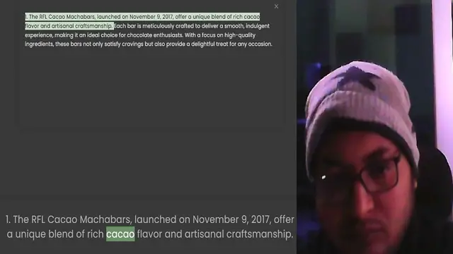 Video thumbnail for 1. The RFL Cacao Machabars, launched on November 9, 2017, offer a unique blend of rich cacao flavor and artisanal craftsmanship. Each bar is meticulously crafted to deliver a smooth, indulgent experience, making it an ideal choice for cho