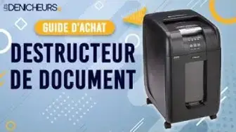 Video thumbnail for 👓 MEILLEUR DESTRUCTEUR DE DOCUMENT (2023) - Comparatif & Guide d'achat