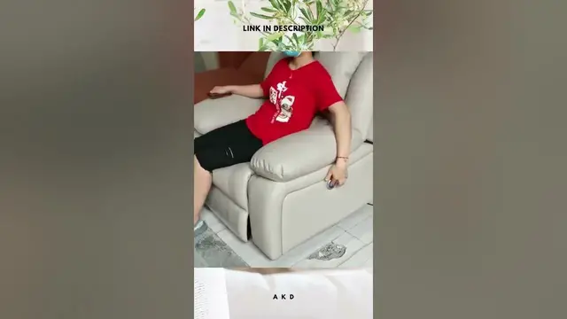 Video thumbnail for Leather Recliner Sofa Chair | Furniture #shorts