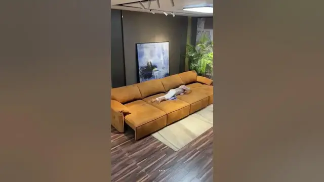 Video thumbnail for Large Sofa cum Bed | Space Saving Furniture #shorts