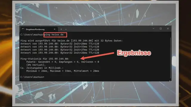 Video thumbnail for Netzwerkverbindung mit dem Ping Test prüfen
